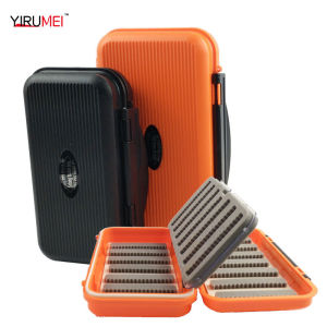 Waterproof Fly Fishing Box Black Tackle Lure Bait Fish hook Box ABS Plastic Fishing Accessory Tool Storage Box For fishing goods