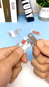 10ชุด ตัวล็อคประตูแม่เหล็กแบบซ่อน พร้อมสกรู / ตัวปิดประตูตู้แบบซ่อนอัตโนมัติ ตัวล็อคประตูแม่เหล็กแบบเงียบ / ตัวล็อคประตูสแตนเลส ตัวล็อคประตูตู้แบบแม่เหล็ก