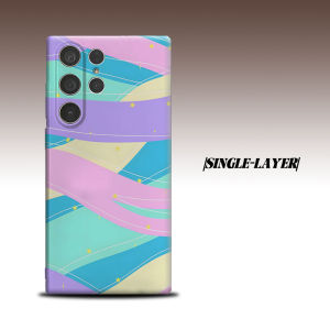 Pastel Rainbow Wave Star For Samsung Galaxy S26 S25 S24 A56 A36 Dual Layer Luxury Fashion Full Lens Protective Case