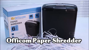 Automatic Paper Shredder 220v 601S Strip Cut Automatic Paper Cutting Machine OFFICOM Brand - Lazada