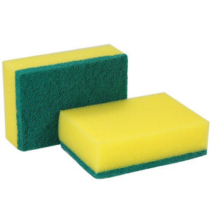 Miếng Rửa Chén Bát 2 Mặt Xanh Vàng Tiện Dụng Miếng Bọt Biển Tạo Bọt Cọ Rửa Xoong Nồi Siêu Sạch