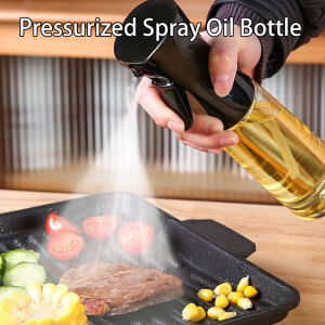 200ML/300ML Oil Spray Pot Glass Bottle Oil Sprayer for Cooking Bottle Oil Spray Pot Leakproof Oil Can Olive Oil Spray Bottle Atomized Misty for Salad Frying BBQ Air Fryer