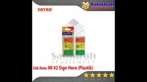 Memo Stick IM 42 Joyko Sign Here Plastik / Sticky Note IM-42 / Plastik Stik Tempel Tanda Tangan