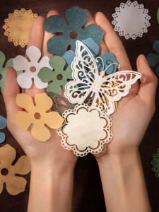 DIY บล็อกเย็บผ้าลูกไม้ทำมือวินเทจหลายวัสดุสำหรับการตัดและติดตั้งสำหรับบล็อกเย็บและตกแต่งกระดาษ ของมีค่าสำหรับวันที่ดี