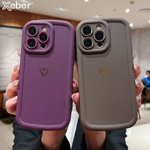Cute Love Heart Silicone Soft Phone Case For iPhone 15 Pro Max 14 13 12 11 XR XS X 7 8 Plus Camera Protection Shockproof Cover