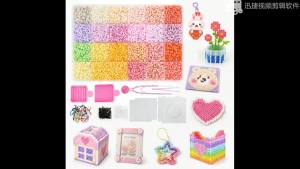 Bộ Dụng Cụ Làm Đồ Thủ Công Bằng Hạt Perler 24 Màu Tự Làm Kèm Bảng Ghim Nhíp Giấy Ủi - Bộ Quà Tặng Thủ Công Mỹ Nghệ Làm Bằng Hạt Dành Cho Mọi Lứa Tuổi
