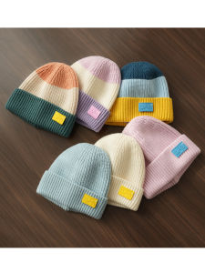 Mũ Len Trẻ Em Dệt Kim Ấm Áp Mùa Thu Đông Cho Bé Trai Và Bé Gái Mũ Trẻ Em Cỡ Nhỏ Trung Bình Và Lớn Lemonkid