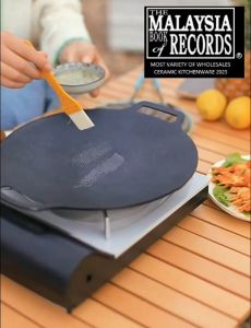 🔥Ready Stock🔥Korea Barbecue Griddle Grill Pan Steak Griddle Frying Hot Plate With Handle/Non Stick Stovetop Frying Pan