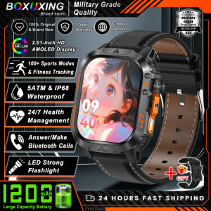 2026 New 1200 mAh Battery Military Smart Watch Men Fitness Tracker Health Heart Rate 5ATM Waterproof Smartwatch For iOS Android