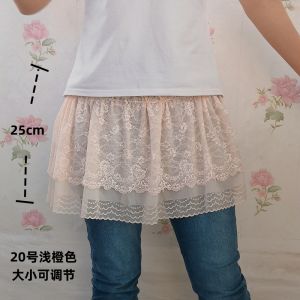 Huixintang Elastic Hip-Covering Spring & Fall Lining Fake Two-Piece Bandage Dress Inner Wear Sweatshirt Base Handy Gadget Hem Fart Curtain