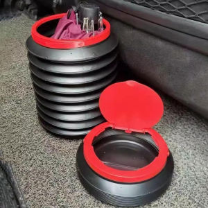 Car Trash Can Foldable Mini Garbage Bin Magic Storage Bucket for Vehicle Portable Retractable Umbrella Holder