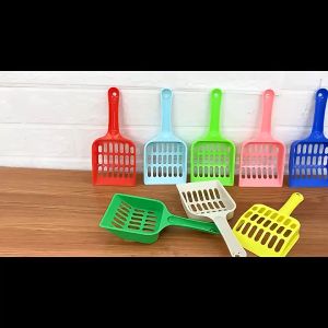 【พร้อมส่ง】PMT ที่ตักทรายแมว ช้อนตักทรายแมว ที่กรองทำความสะอาดทรายน้องแมว 9สี ขนาด 8.5x19.5x2.5x cm ป้องกันความชื้น เบา ของใช้แมว เเมวทรายแมวCOD