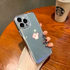 Crystal Clear Frame Lens Protector Phone Case Compatible for iPhone 11 15 14 13 12 Pro Max X XS XR 8 Plus Shock Resistan