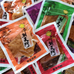 Longyan Tangzhi Spicy Sweet Fragrance Tofu Dry Snack Individually Packaged Bulk Fujian Province China 500g Bag of Heaven Gate Tofu