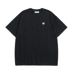 Boxy Loose Fit Short Sleeve T-Shirt for Men Heavyweight 305g Summer Casual Cotton round Neck Print Artistic Style Four Colors