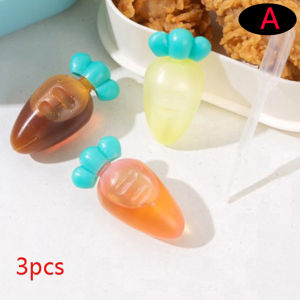 【3/4Pcs Mini Condiment Squeeze Bottle Plastic Salad Dressing Ketchup Squeeze Jar Container Portable Lunch Box Sauce Bottle】