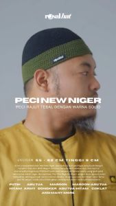 PECI NEW NIGER Rosal Peci Cap Rajut Tebal Pecicap Kopiah Songkok Sholat Solat Shalat Pria