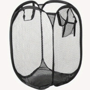 Foldable Mesh Laundry Basket Collapsible Hamper for Dirty Clothes Storage Space Saving Portable Bag Home Bathroom Organizer