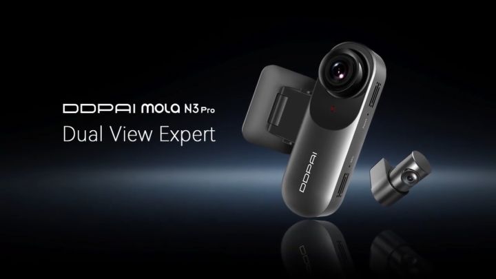 DDPAI Mola N3 Pro GPS Dash Cam 2K 1600p QHD Dual Camera GPS 24