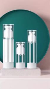 Portable Travel Vacuum Filling Bottle Cosmetic Spray Bottle Emulsion Bottle Airless Pump Bottle for Business Trips and Vacations