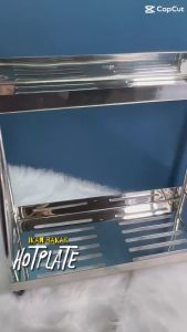 Kệ đựng gia vị 2 tầng Inox 304 INOXDEP không rỉ sét và có chân chống trượt