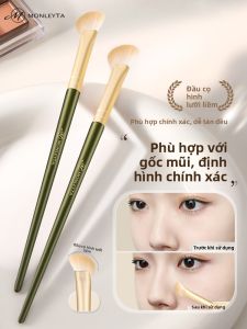 MONLEYTA | Bàn chải trang điểm mềm đầu nghiêng Cheek Blush Contour Highlighter Bàn chải trang điểm cho người mới bắt đầu