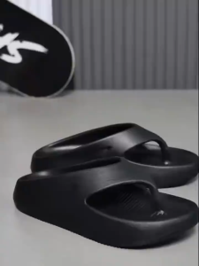 Tawii.flipflops thick sole beach slippers simple anti slip wear resistant both indoors outdoors sporty style
