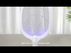 Powerful Rechargeable Electronic Mosquito Insect Bug Fly Zapper Swatter Net Racket Built-in Lithium