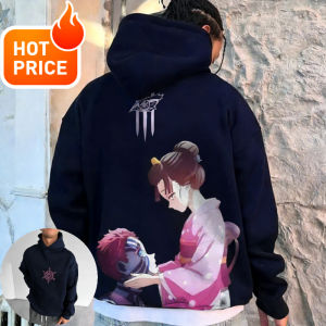 Bandai | Anime Demon Slayer Harajuku Akaza New Streetwear Men Vintage Hoodie Winter Women Oversized Hooded Sweatshirt Long Sleeve Top Y2K