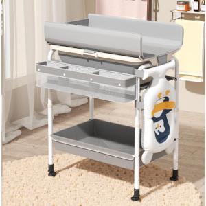 Multifunctional Folding Baby Care Table Integrated Bathing Changing Diapers Station Portable Baby Changing Table Desk