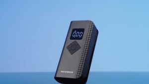 ROCKBROS Portable 150PSI Electric Air Compressors Lightweight With Light Motorcycle Air Inflator Preset Automatic Car Electric Bike Air Pump