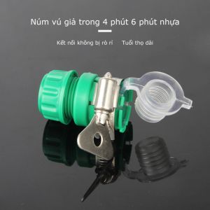 [HCM] đầu nối nhựa tốt tại vòi nước có khóa cổ dê ra nối ống 16-20mm GL314