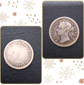 100% Authentic 1891 Straits Settlement 5 Cents very tare old coin good condition collectable only 1 Available *Catalogue #0201 *Actual Pictures Taken No Stock Photos *Free Shipping with tracking number