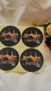 Zennida Sticker Selamat Hari Raya Idul Adha Sticker Lebaran Haji Toples Cookies Free Desain Custom