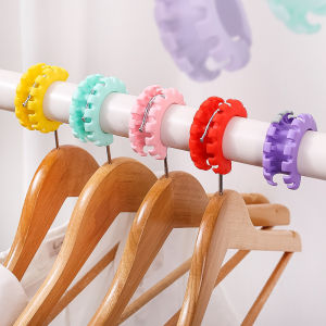 5Pcs Multi Color Anti Slip and Windproof Silicone Hooks for Hangers