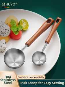 HUYO | 304 Stainless Steel Commercial Grade Melon Scoop Spoon