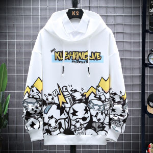 Hoodie Pria Sweater Kaos Hoodies Lengan Panjang Bahan Polyester W2121