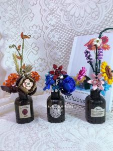 Yes Brick Flower Building Blocks Flower With Vase Bricks Assemble Toys Blok Pembinaan Bunga 砖也花语未眠积木
