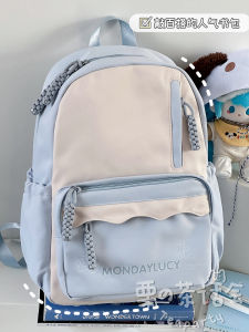 K-style Ins Style Teenage Leisure Backpack Travel Lightweight Backpack High School and College Student Junior High School Girls Schoolbag