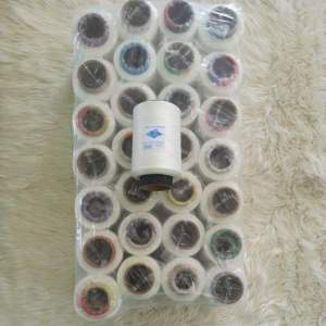Benang Obras Polyester Hitam & Putih 500 gram Konnes Slongsong ( 1 Ball = 28 pcs )