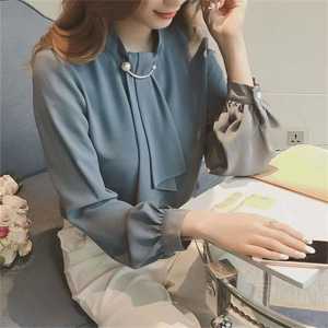 IOS SHOP VICTORIA BLOUSE WANITA ATASAN KANTOR CASUAL PIN KOREAN STYLE KOREAN KANTOR MUSLIM
