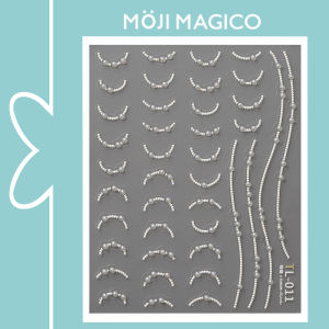 Qiji Spot Drill Craft Pearl Semi-Transparent Nail Sticker Waterproof Nail Sticker Decorative Decals Ornament Tl011 013