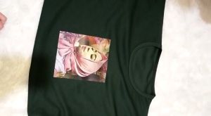 Kaos Atasan Oblong Wanita Jumbo Print Hijab Merem Lengan 3/4 Bahan Voxy Ukuran XXXL Oversize