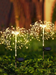 Đèn Sân Vườn Mặt Trời Hình Hoa Sen Lục Bình Chống Nước Ngoài Trời Đèn Trang Trí Sân Vườn Đèn Pháo Hoa Đèn Cỏ Đèn Pháo Hoa