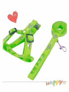 Bộ dây dắt Chó Mèo kèm yếm bản dày hoạ tiết đẹp mắt (mẫu mới) - Hara Pet Store
