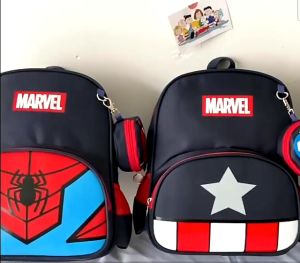 Superhero Kids Bag Beg Sekolah Spiderman Children Bag Ironman Kid School Bag Captain America School