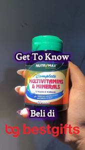 NUTRIMAX COMPLETE MULTIVITAMINS MINERALS MULTIVITAMIN MULTI VITAMIN VITAMINS MINERAL ANTIOKSIDAN STRESS STAMINA 30 TABLET