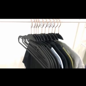 10/20/50 pieces Lavenlisa Premium ABS Hanger Silver Hook Non-Slip Plastic Penyangkut Baju High Grade Wet Dry Laundry Hanger Adult Children Kanak Dewasa