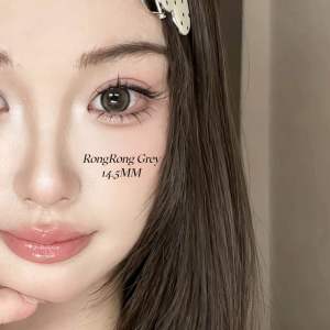 (Power 0-800)14.5MM Fragile Grape Grey Color Contact Lens natural softlens magister eyes