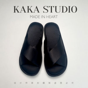 Elegant French Style Satin Slippers Womens Indoor Outdoor Slip-On Shoes Soft Bottom Home Comfortable Anti-Slip Sandals